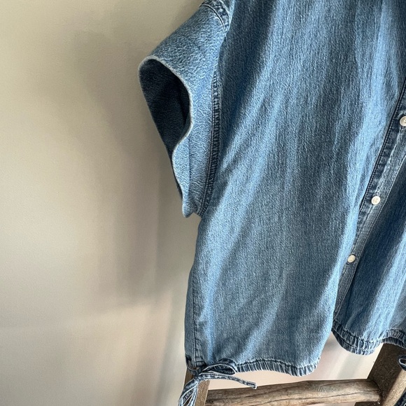 Madewell Light Blue Denim Shirt - Picture 4 of 6